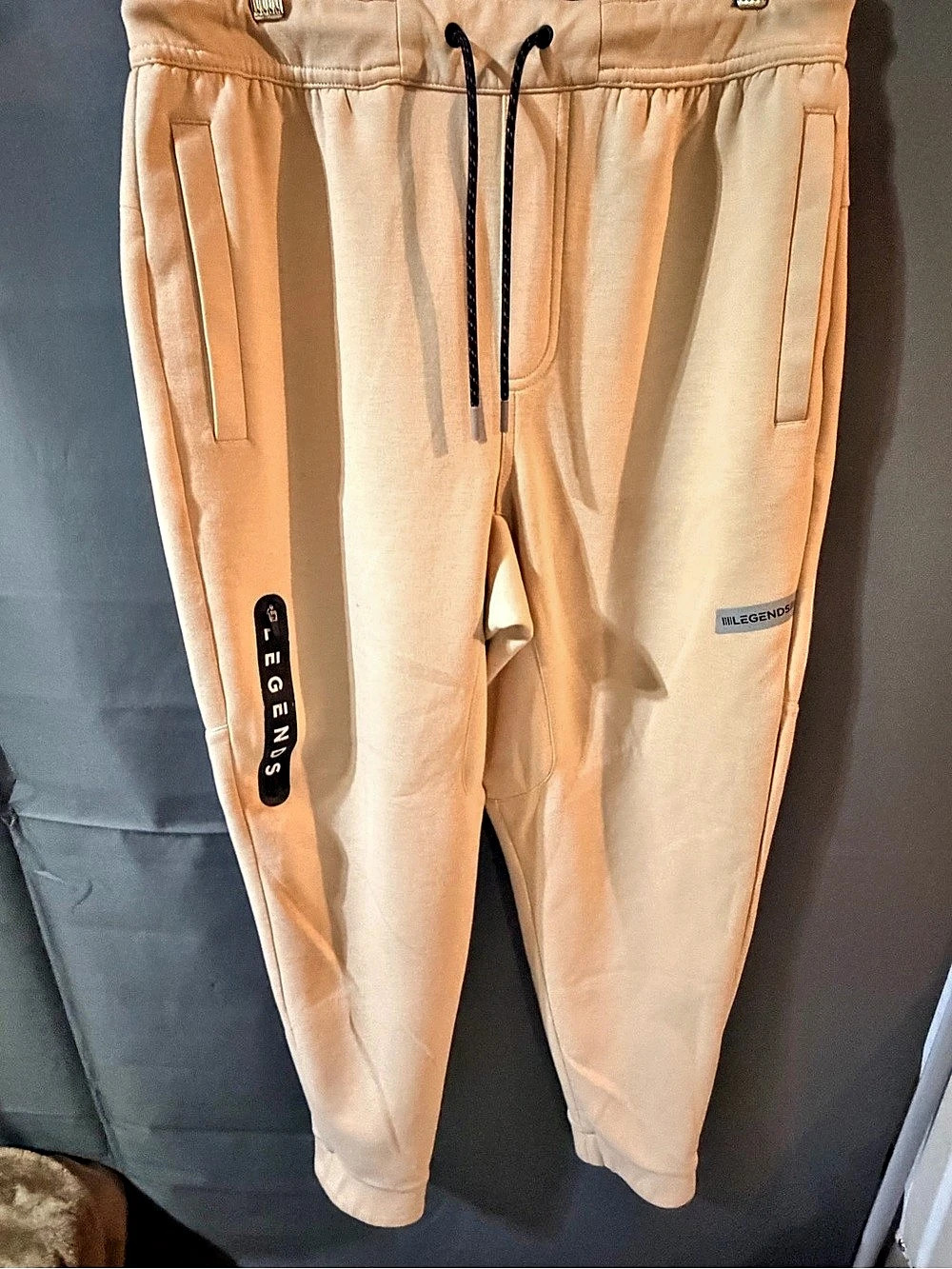 Legends Hawthorne Tech Jogger Tapered Track Pants in tan/ beige